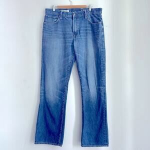 GAP 1969 Standard Fit whiskered straight leg denim jeans sz 36/34